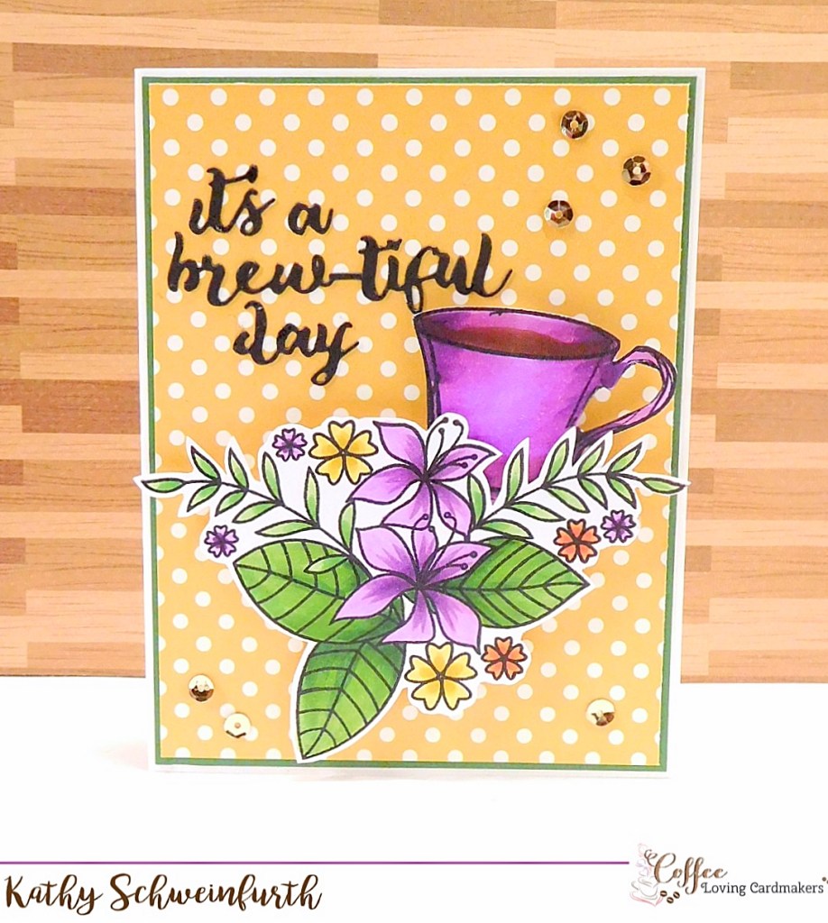 Coffee Loving Cardmakers 5-27-17 Stamplorations floral 4
