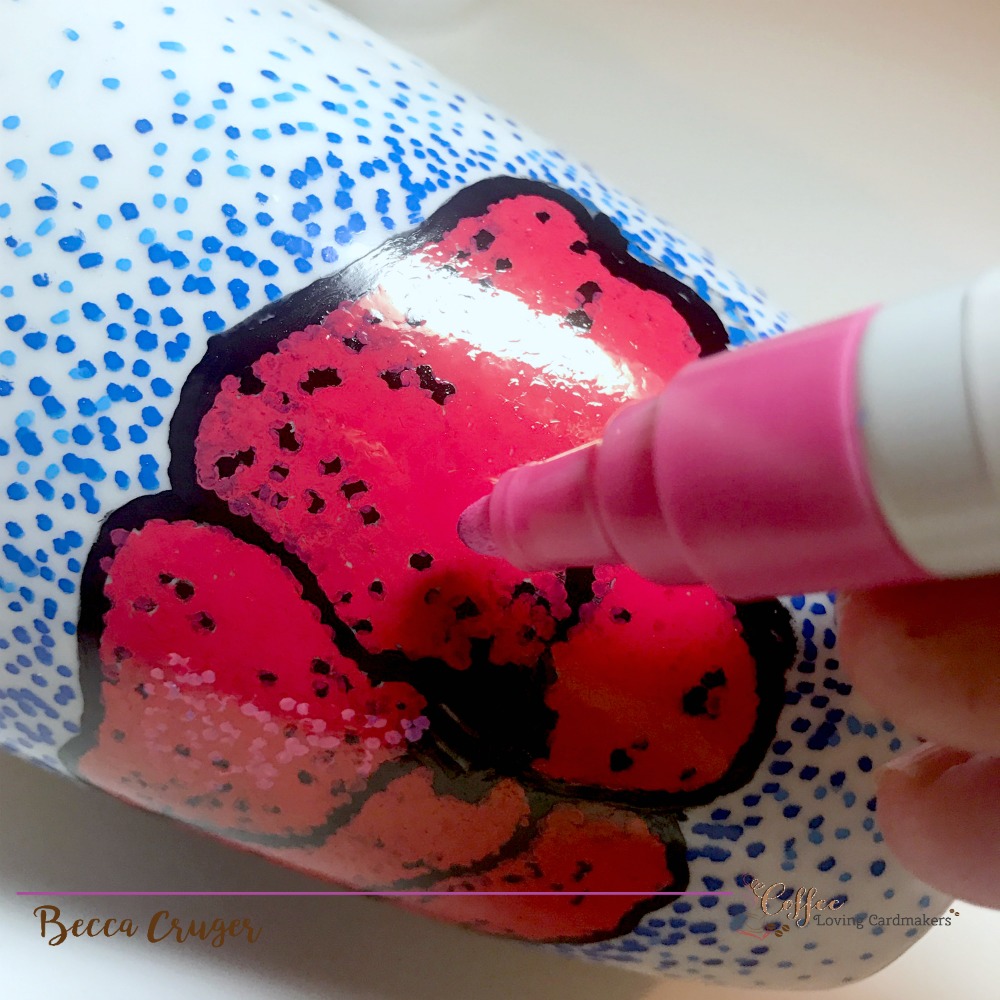 stamped sharpie diy coffee mug handmade