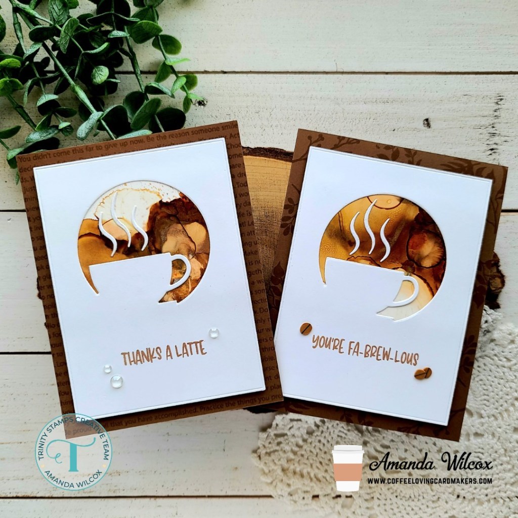 Alcohol Ink Blended Card Duo featuring new Trinity Stamps&nbsp;Release