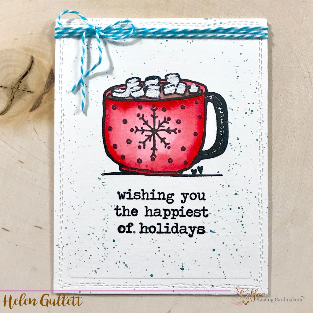 Thursday Coffee Break: Hot Cocoa Mixed Media One Layer&nbsp;Card