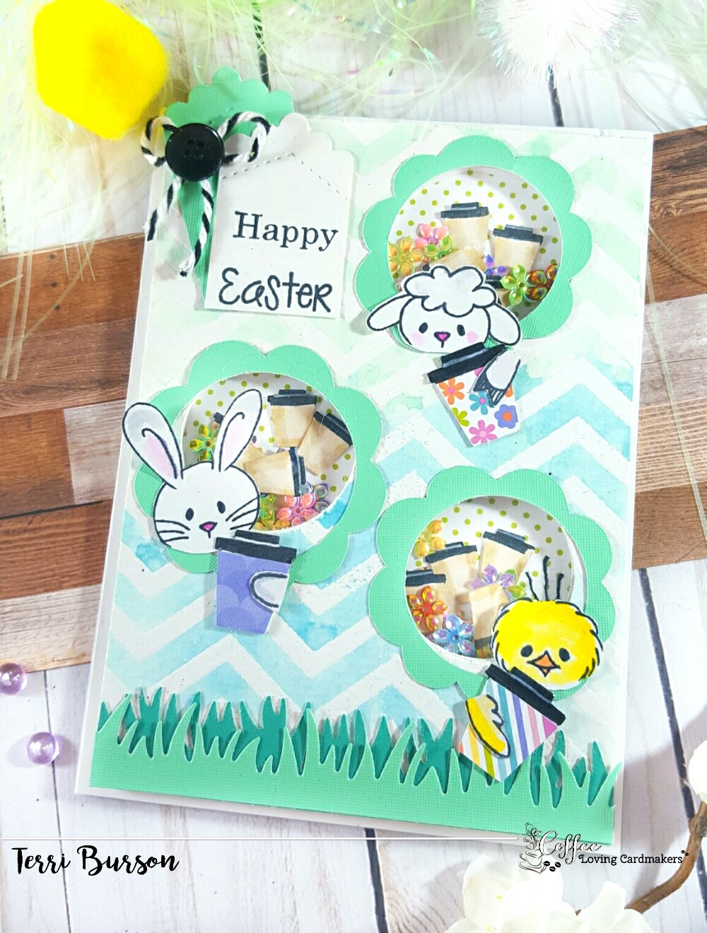 coffee loving cardmakers wavingmywand terri burson buzz unity stamps stampendous cricut zig 4