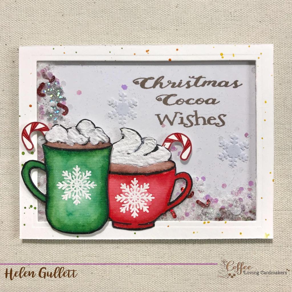 christmas cocoa wishes by Helen Gullett for coffee Loving cardmakers