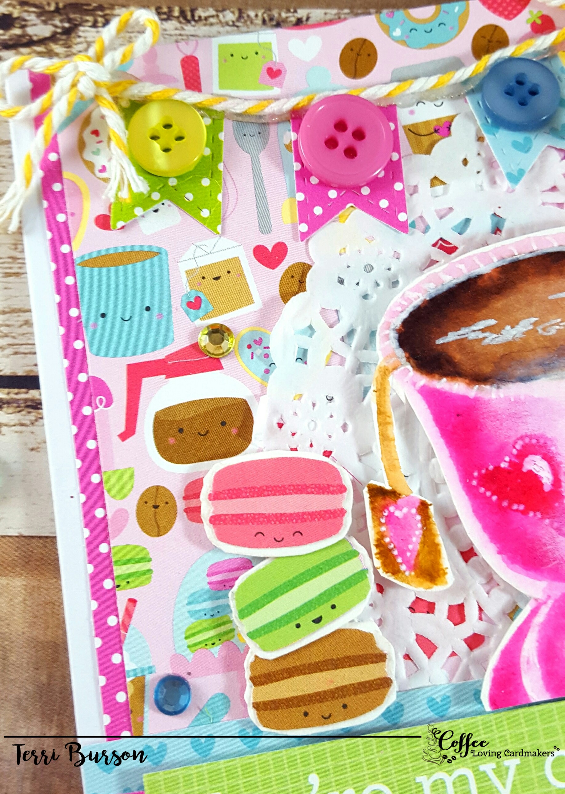 clc coffee loving cardmakers buzz wavingmywand terri burson doodlebug cream and sugar southern girl TCW cup of joy stencil