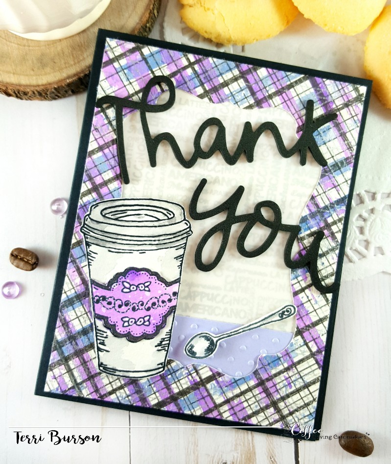coffee loving cardmakers buzz terri burson plaid topflight 3