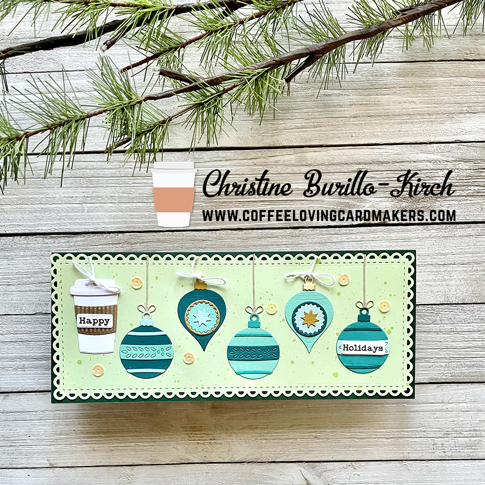 Slimline hanging ornaments&nbsp;card