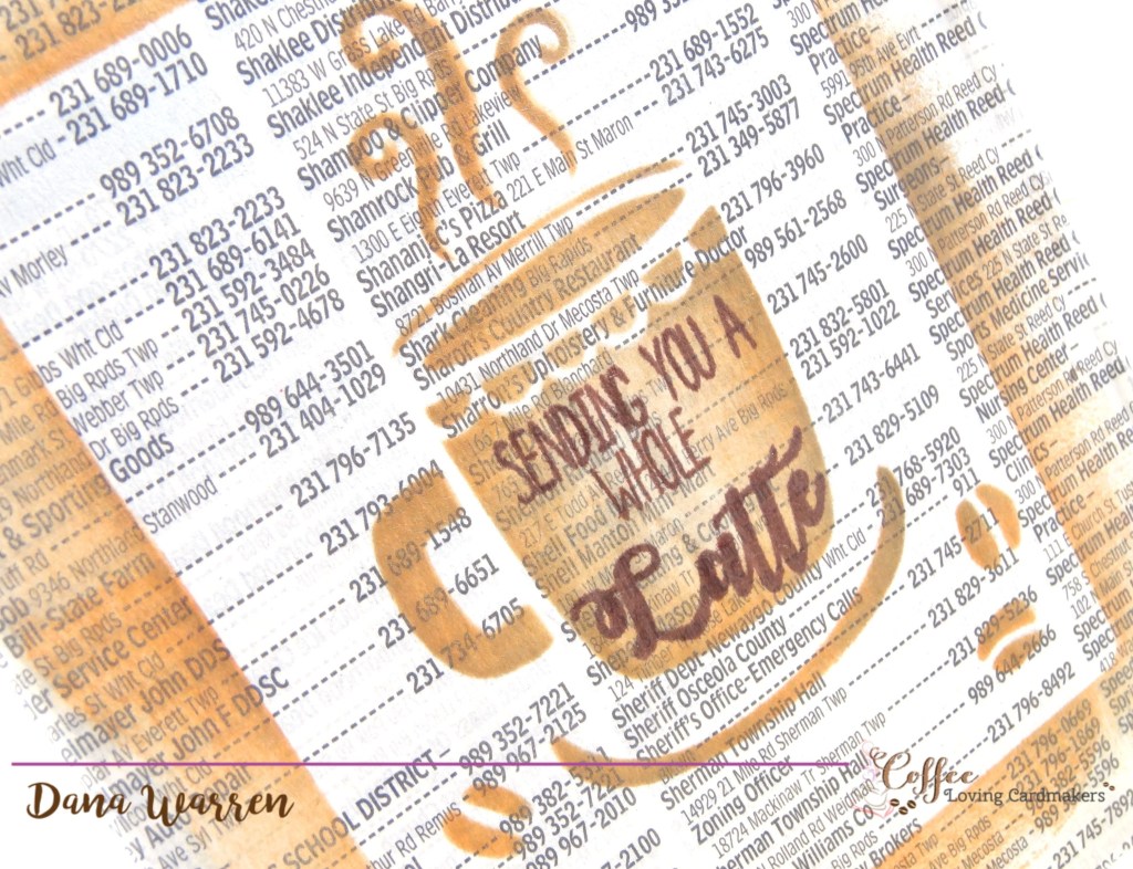 Brew & Craft Your Stash – Page from a&nbsp;Phonebook