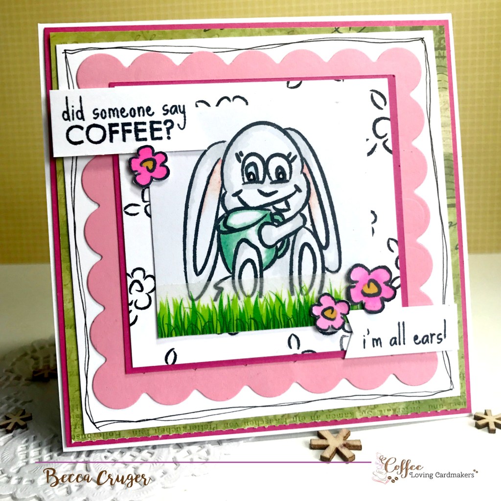 easter coffee card