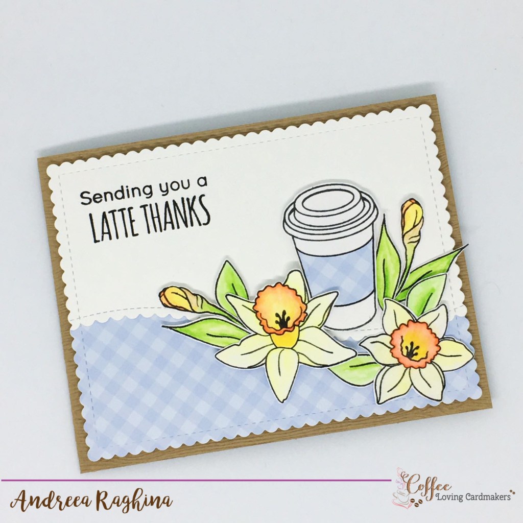 sending you a latte thanks by Andreea Raghina for Coffee Loving Cardmakers
