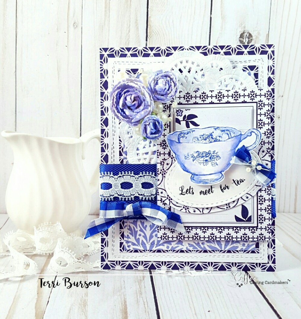 coffee loving cardmakers wavingmywand buzz tea stamplorations dcwv marvy cleburne tea co 1