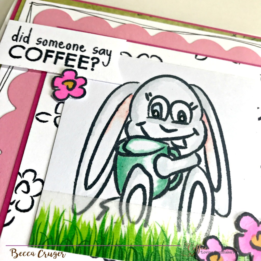 coffee bunny card