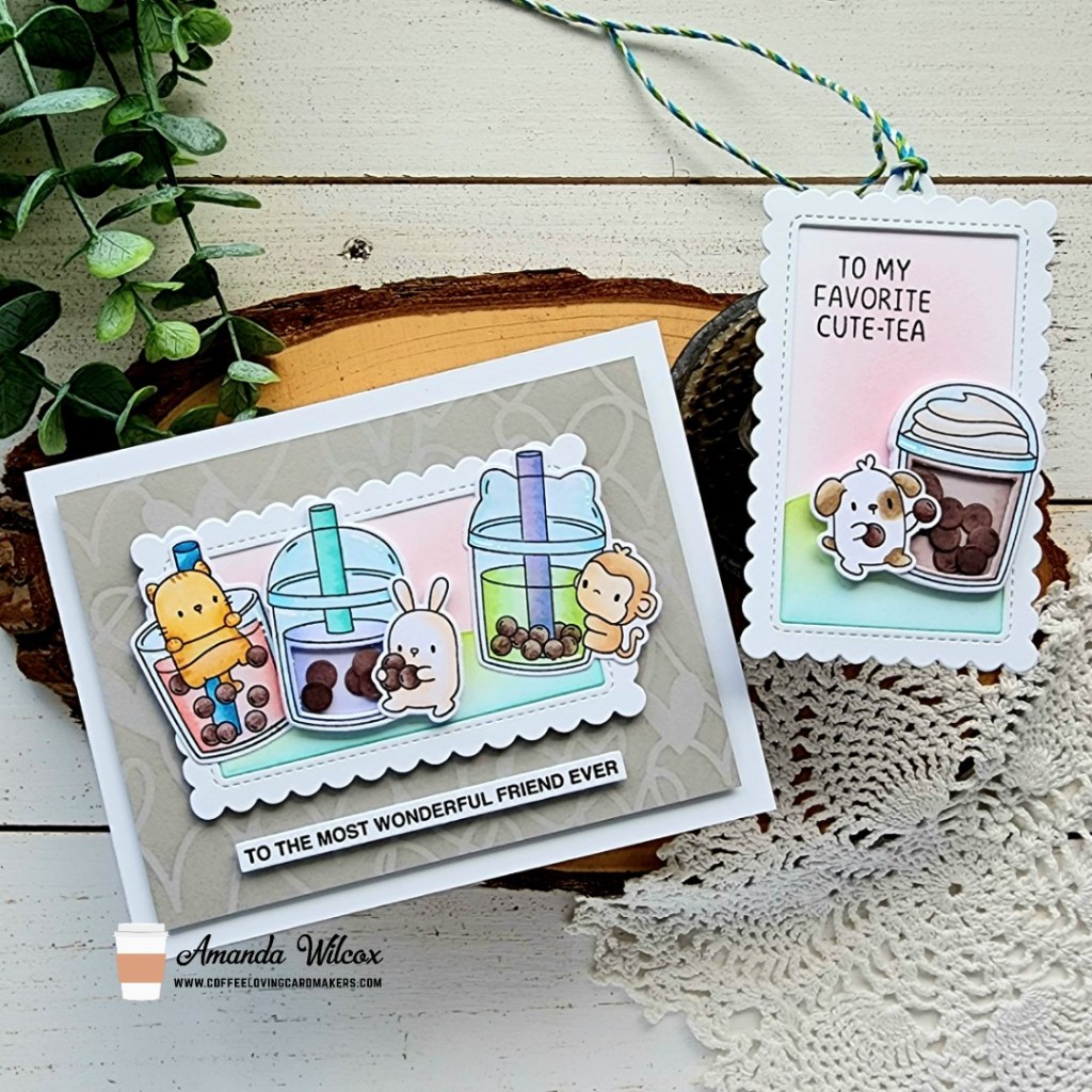 Boba Tea Shaker Card and Tag Combo Featuring Mama&nbsp;Elephant