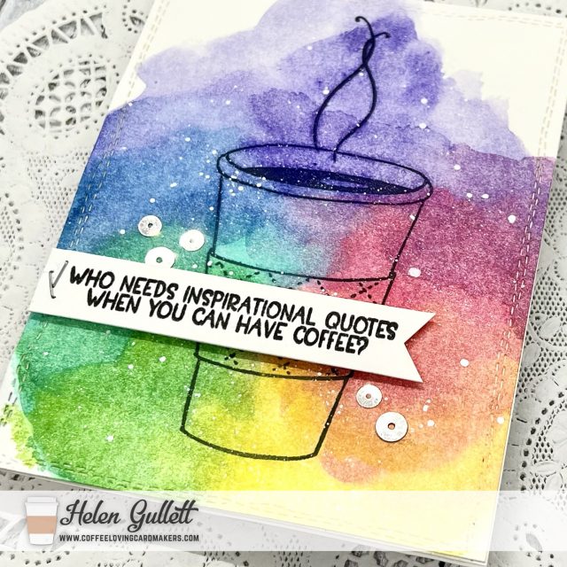 Thursday Coffee Break | Rainbow Mixed Media Coffee&nbsp;Cup