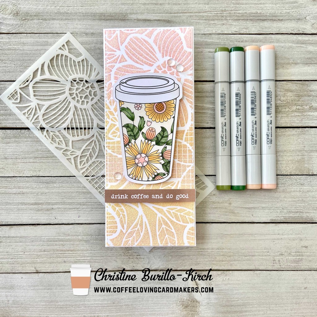 Floral Coffee Slimline&nbsp;Card