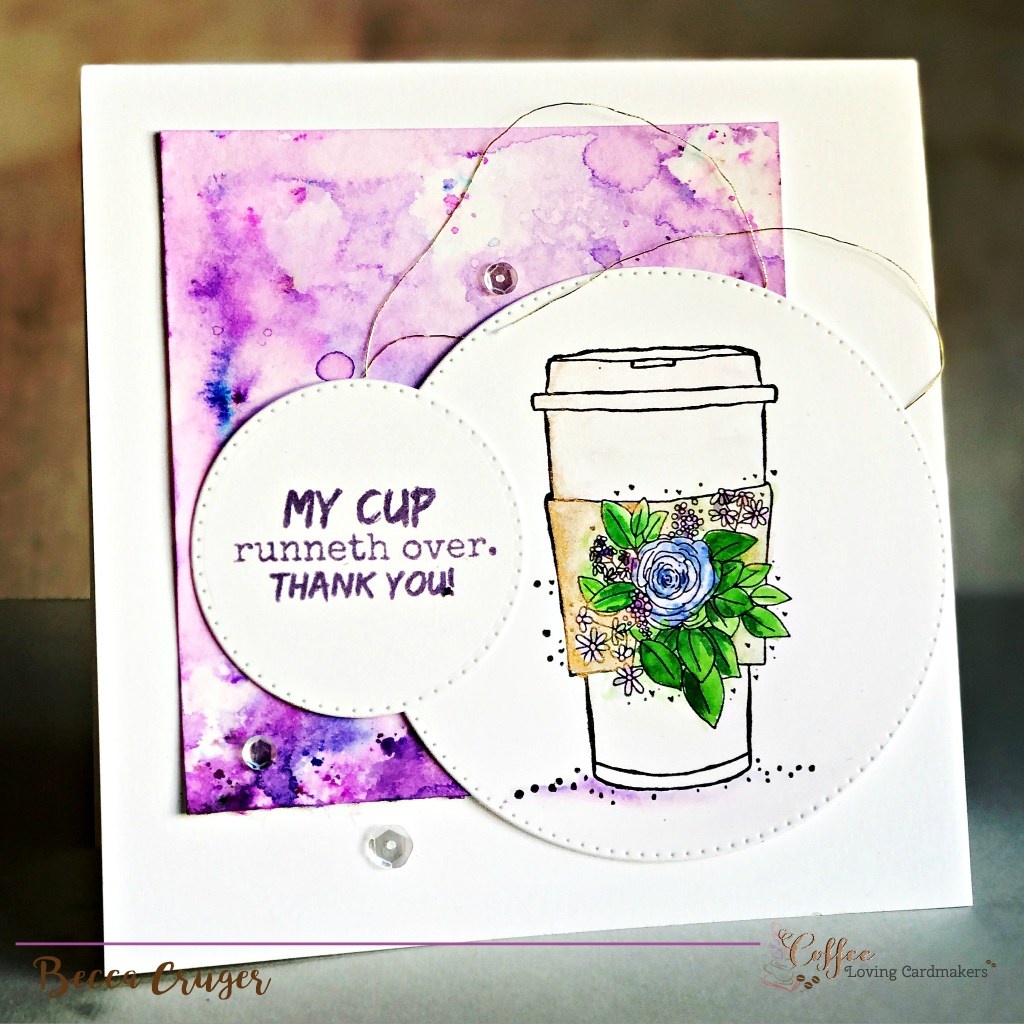 Thank You Stamped Coffee Card