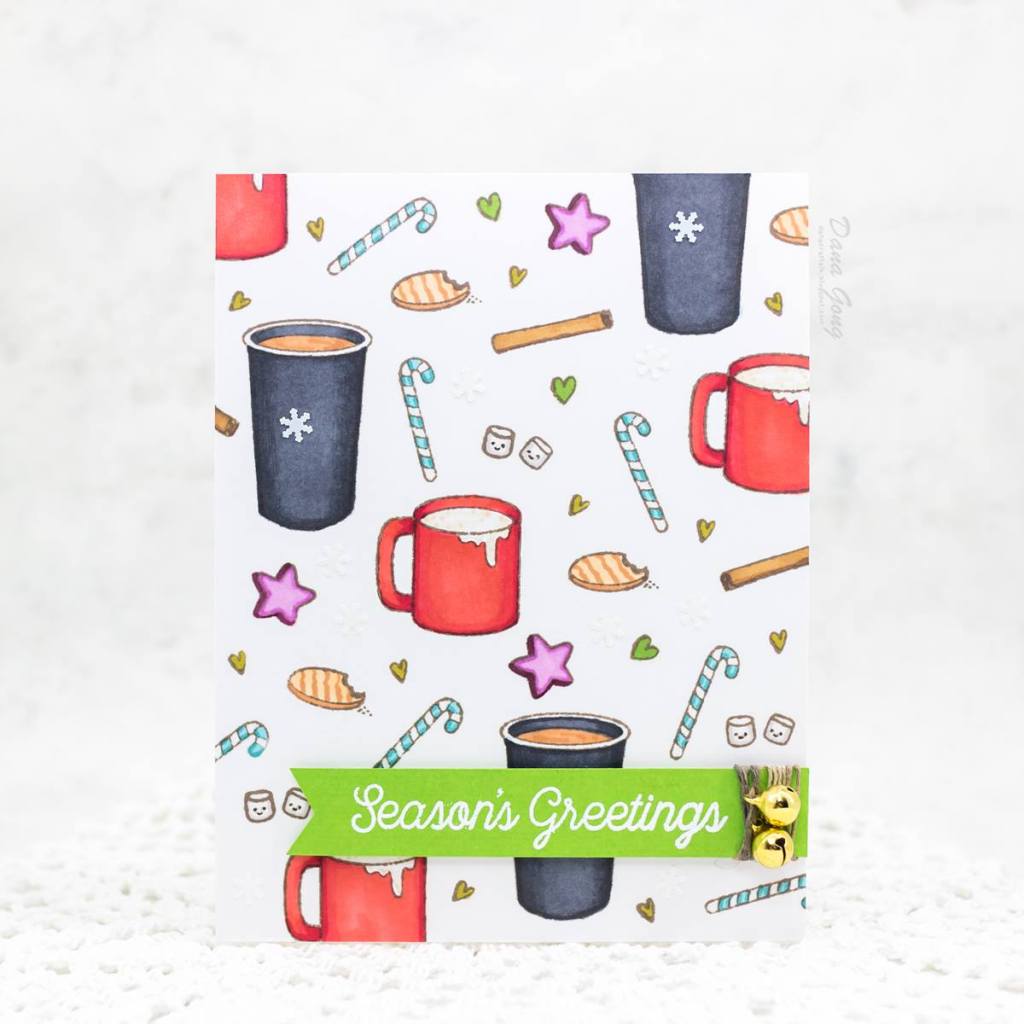Seasons greetings by Dana Gong for Coffee Loving cardmakers