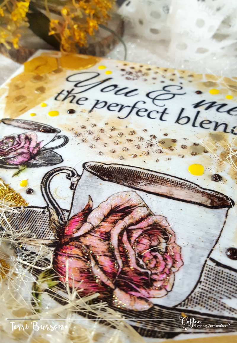 coffee loving cardmakers graciellie design teacups mixed media canvas buzz terri 2