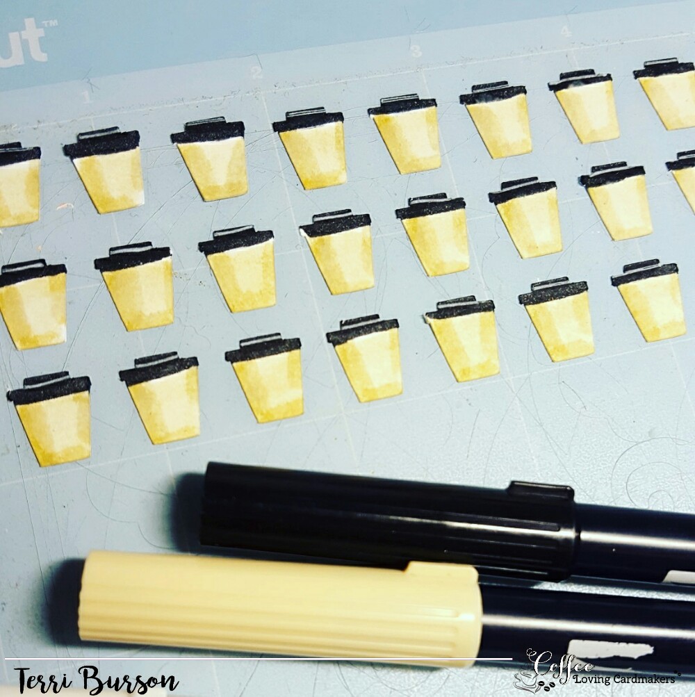 coffee loving cardmakers wavingmywand terri burson buzz unity stamps stampendous cricut zig 3