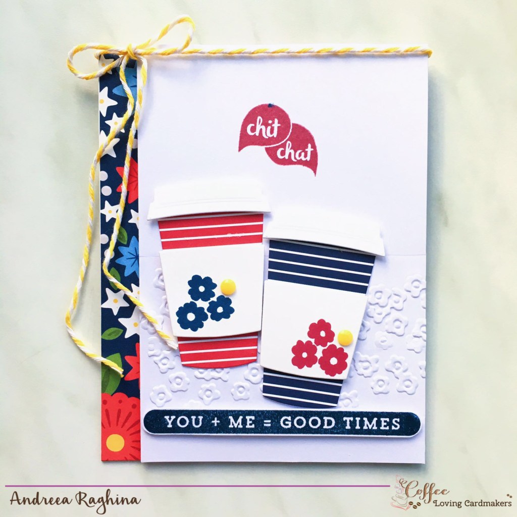 Chit chat by Andreea Raghina for Coffee Loving Cardmakers