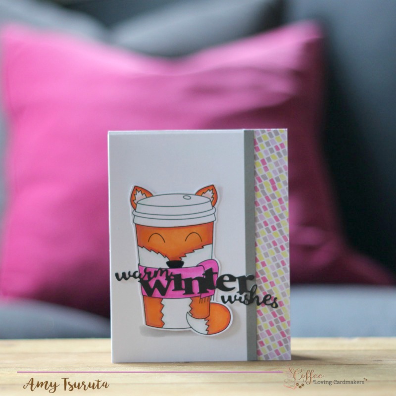 warm winter wishes by Amy Tsuruta for Coffee Loving Cardmakers