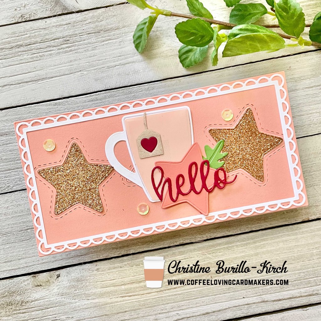 Mini Trini-tea slimline&nbsp;card