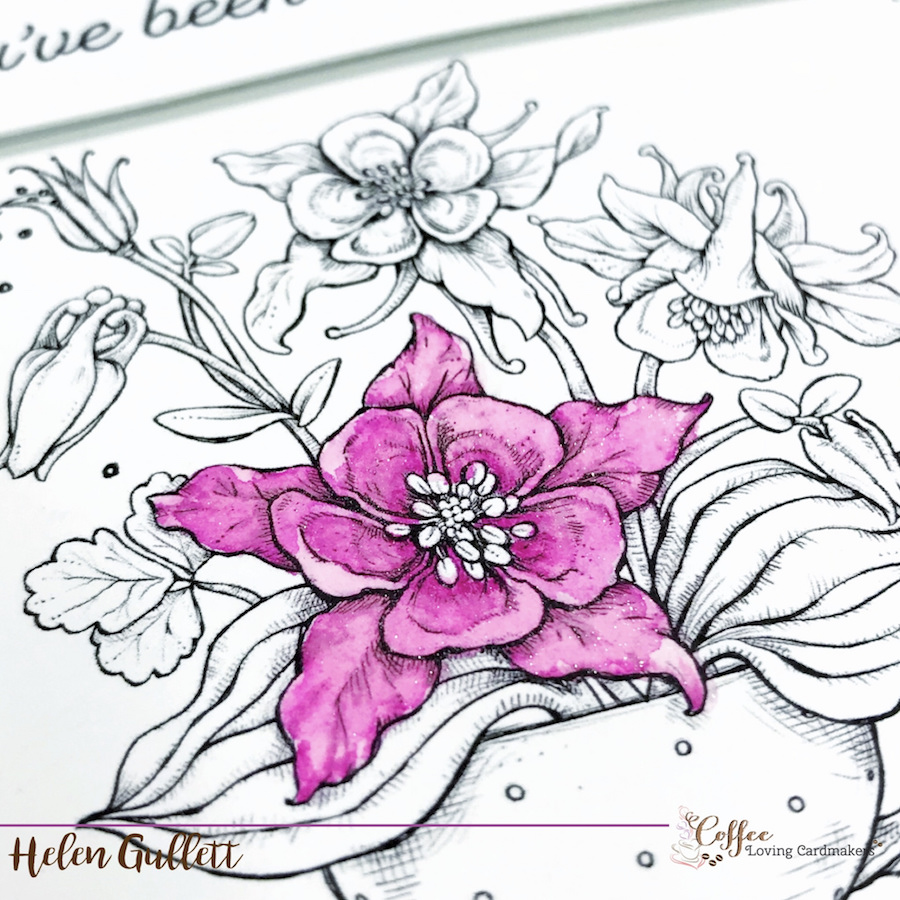 Thursday Coffee Break ~ CAS Card With Power Poppy Digital&nbsp;Stamp