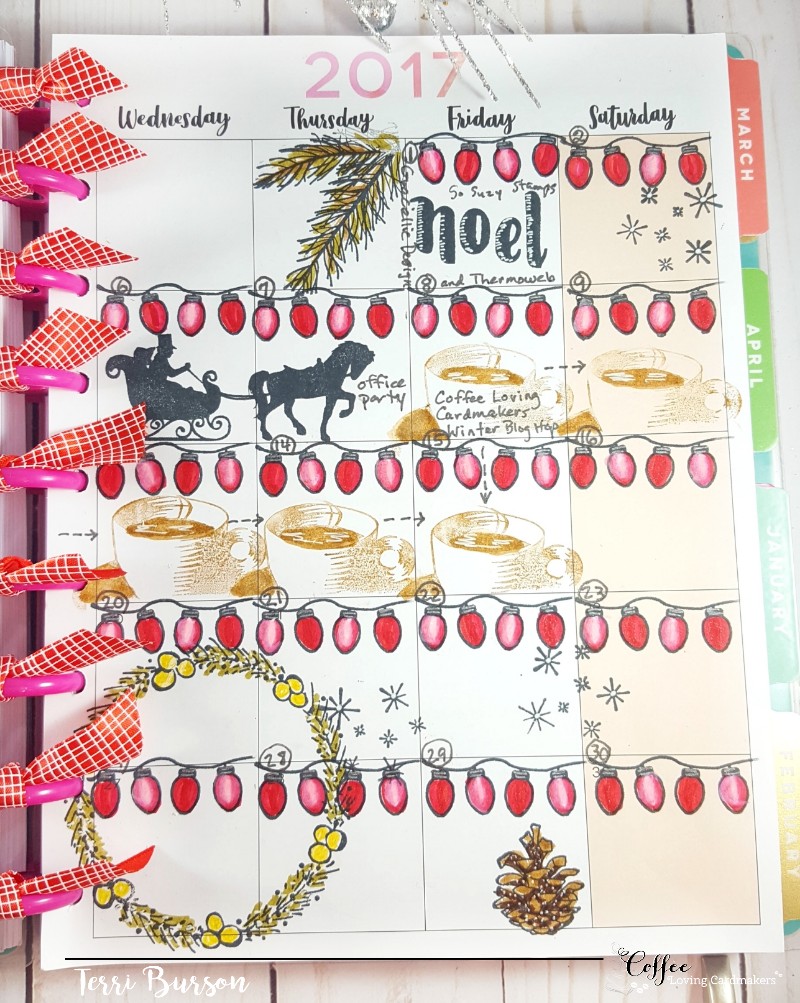 coffee loving cardmakers buzz happy planner so suzy christmas 3