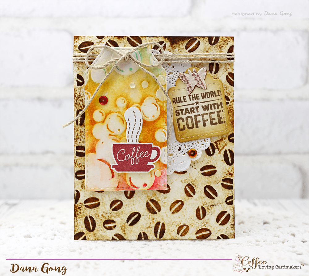 Tuesday Craftea time with Dana – Coffee&nbsp;card