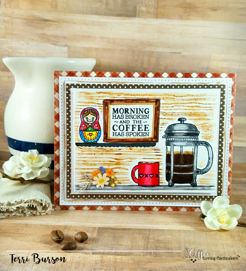 Coffee loving cardmakers buzz terri burson french1