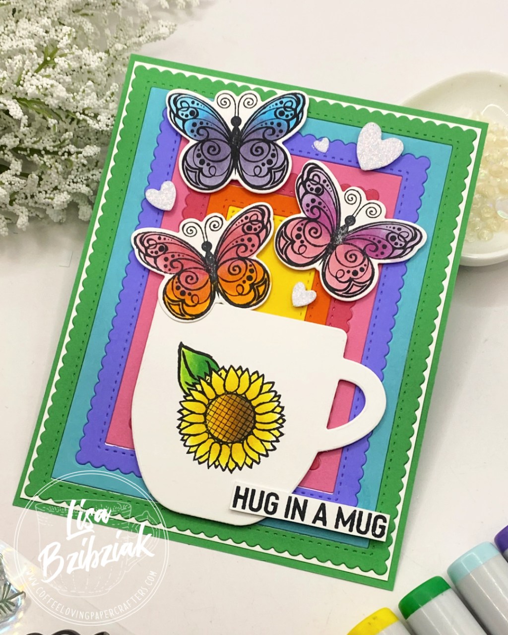 Caffeine Fueled Paper Play-Rainbow Hug In A&nbsp;Mug