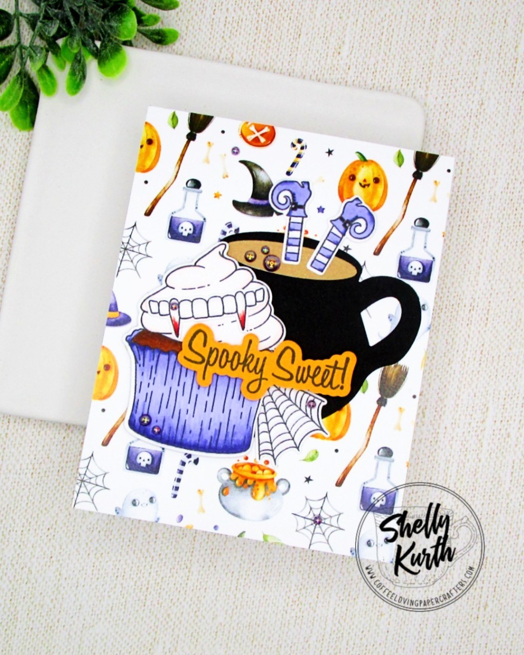 Tuesdays Perfect Blend-A not too spooky Halloween&nbsp;card