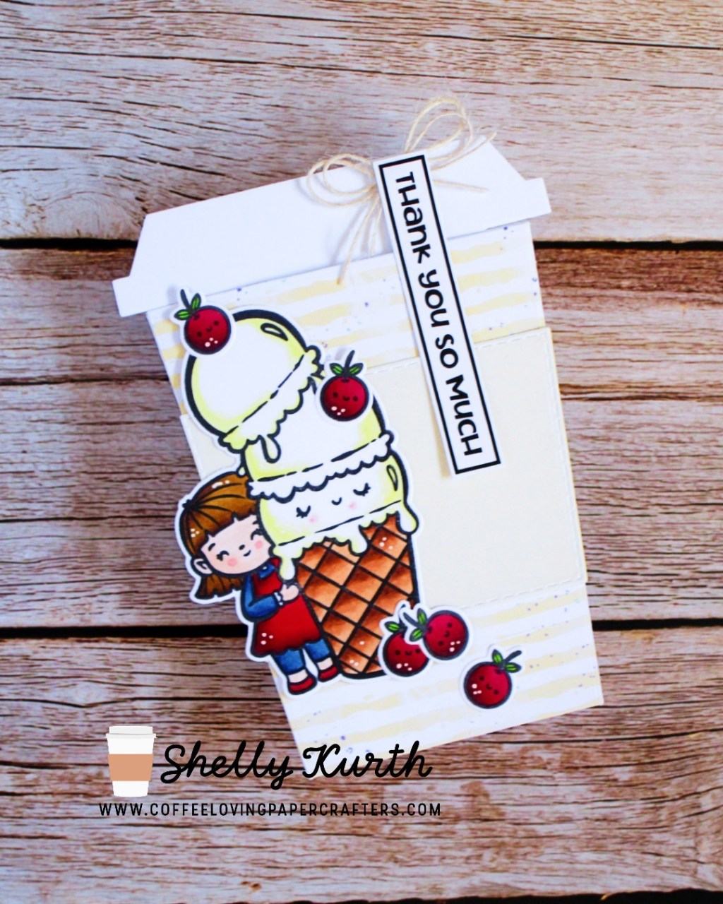 Tuesdays Perfect Blend-A fun shaped&nbsp;card!